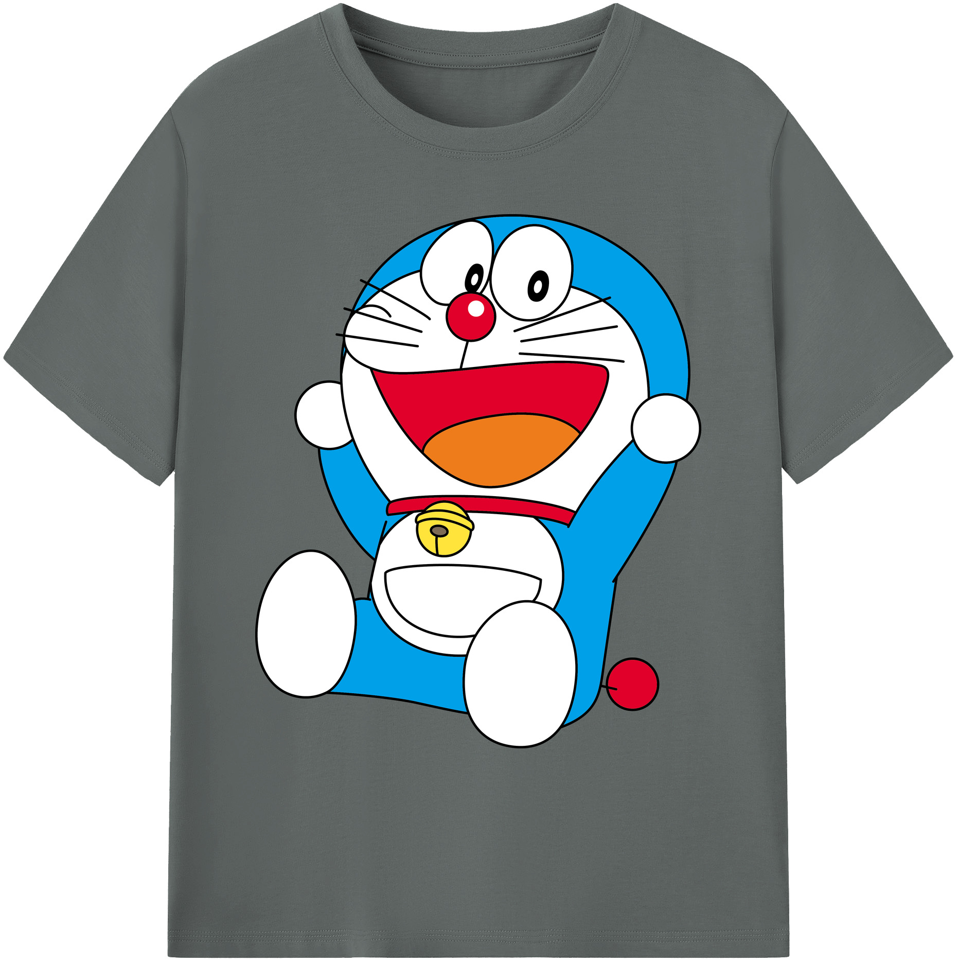 （画像用） ドラえもん Doraemon 綿100％ メンズ半袖Tシャツ｜肌触りやわらか＆通気性
